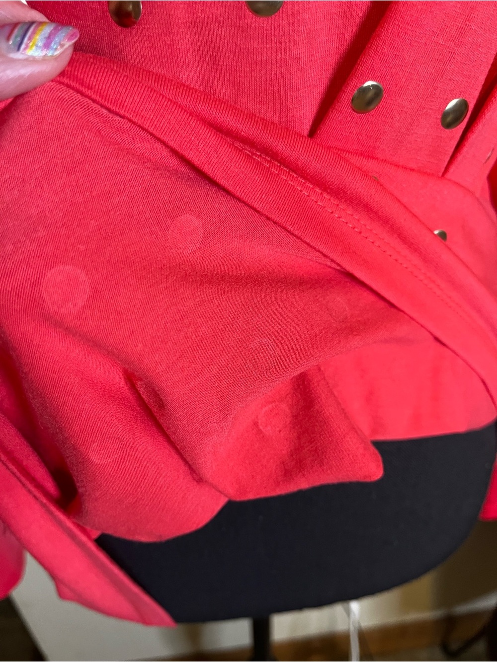 Coral Beaded Top - Picture 2 of 3
